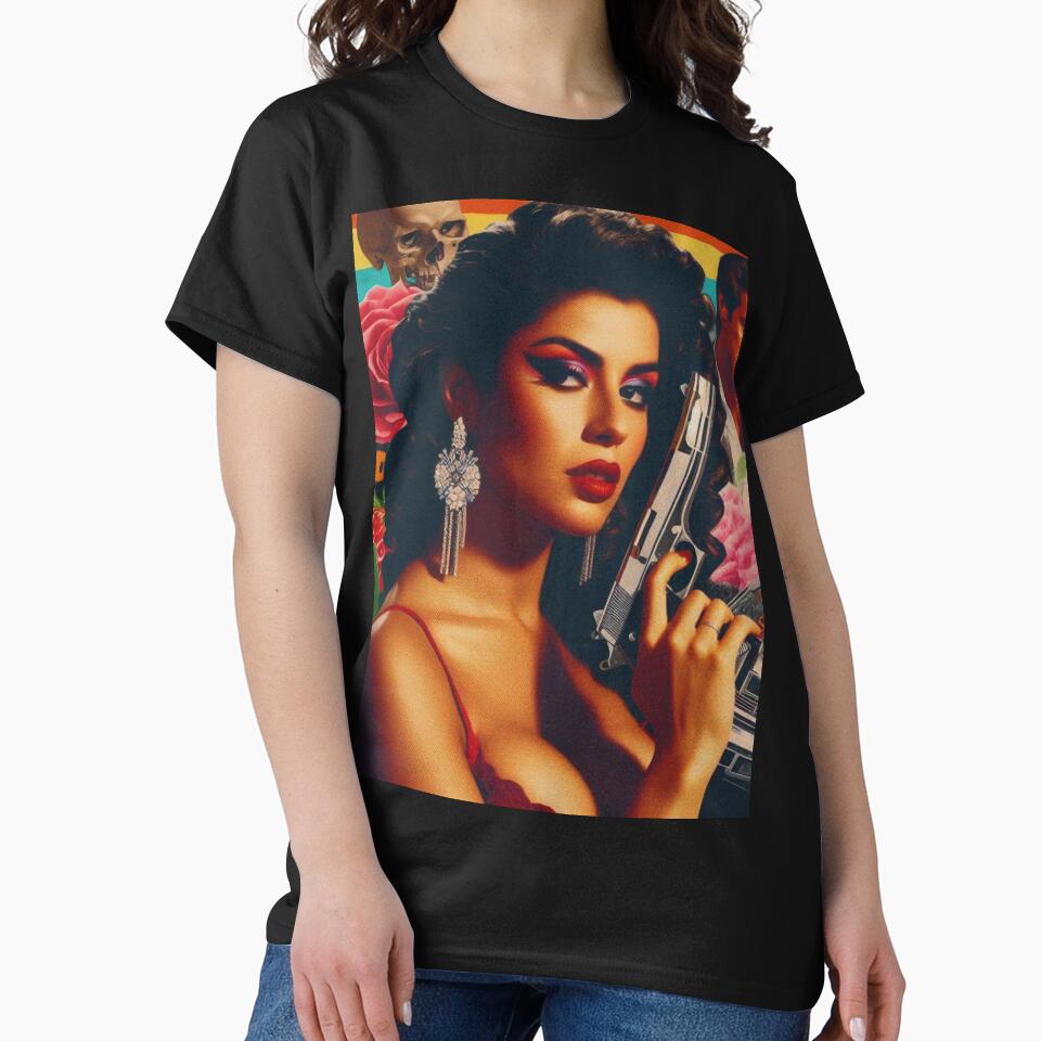 Retrowave Action Woman by PulpVintage