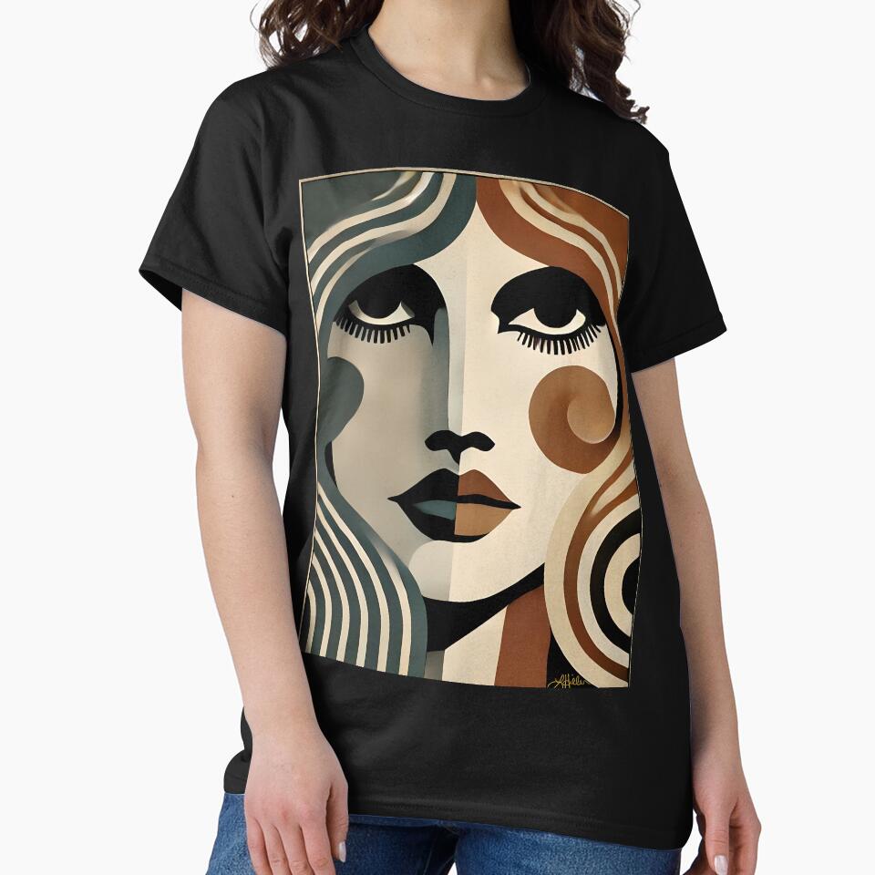 Mid Century Modern Art Duality of Shadow and Light by Lee Hiller Designs
