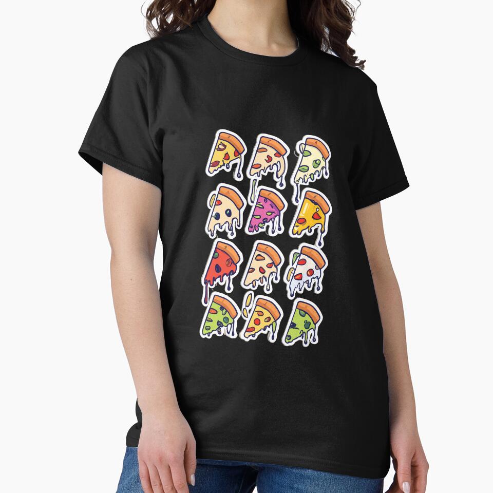 Cute triangle of pizza set by TruckerPLShop