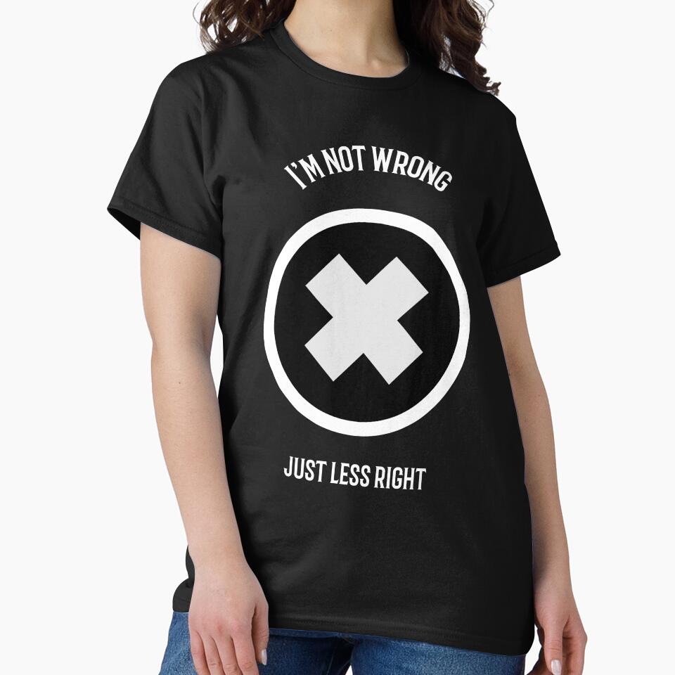 I'm not wrong, just less right by FirstTimeTees
