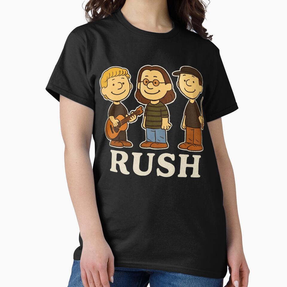 Rush x Peanuts - Geddy Lee, Lifeson-Peart, Rush, Rush tour 2026 by viletajean-luc