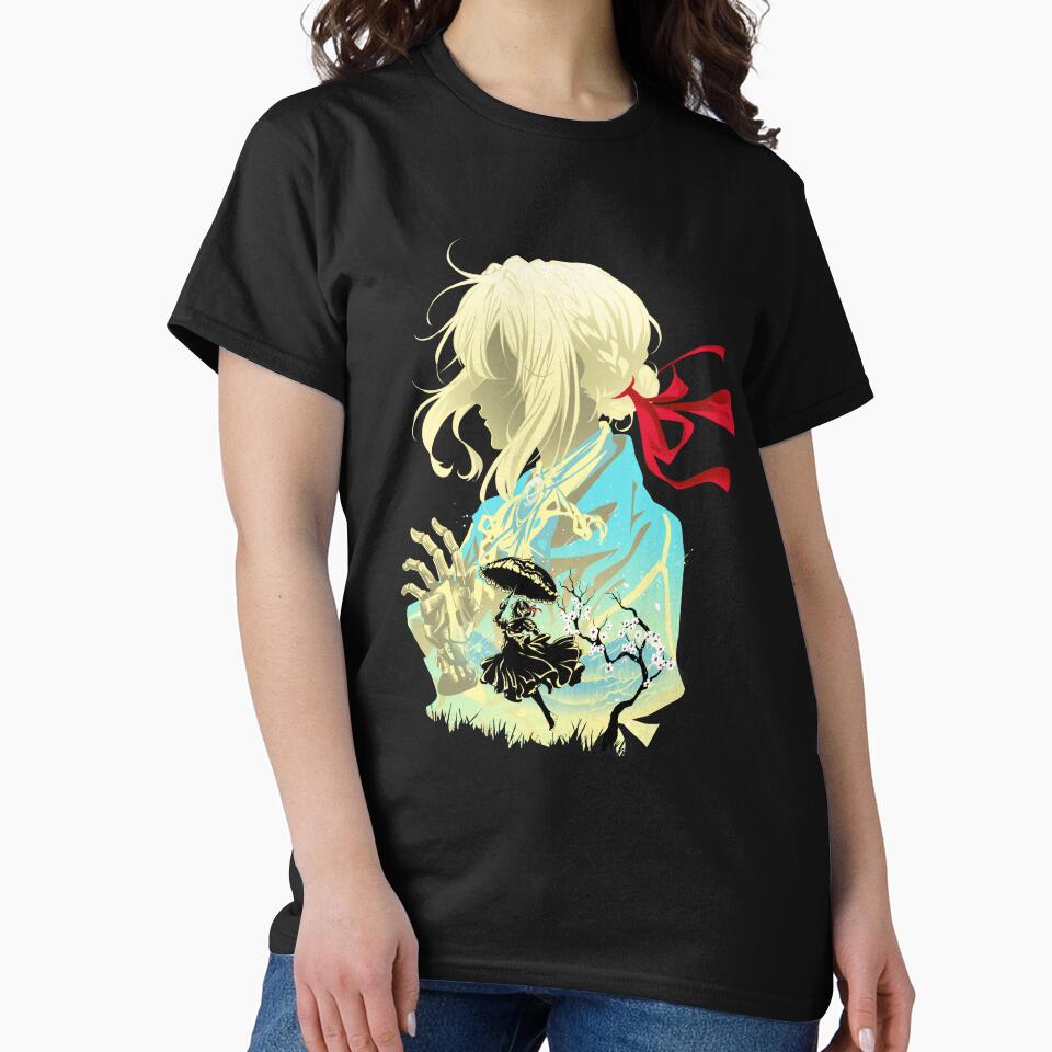 Violet Evergarden Silhouette – Minimalist Anime Art Print by Hypertwenty Designs