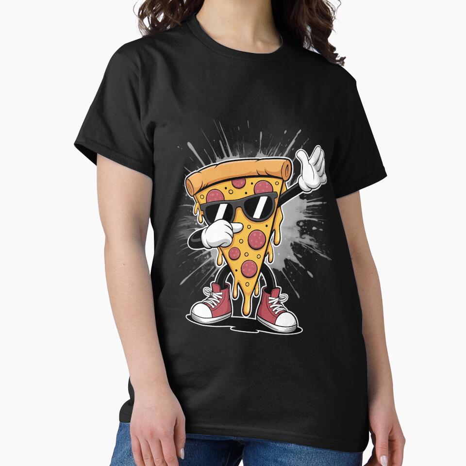 Dabbing Pizza Slice Dance Pizza Toddler Boy Dancing Pizza by TrinaEspinoza