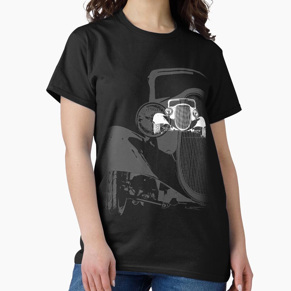 1933 Ford Coupe (B&W) by BlulimeMerch