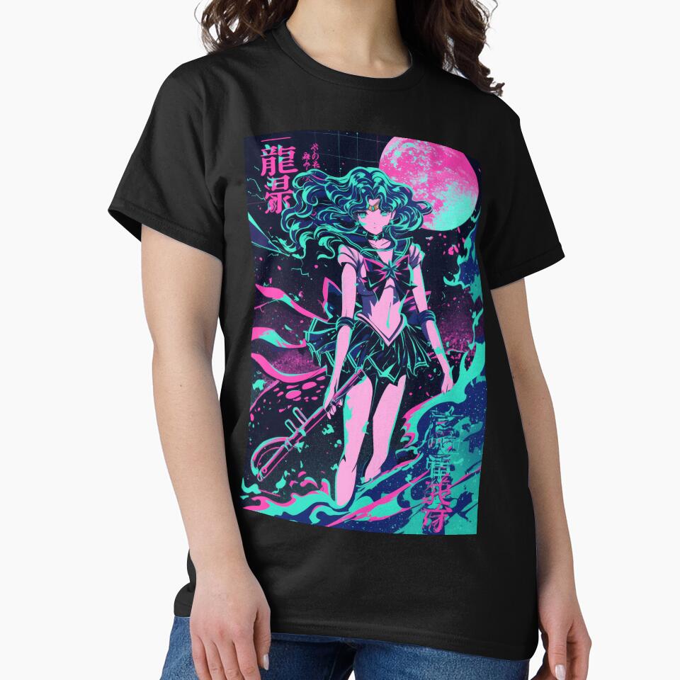 Sailor Neptune Neon City Night by AnimeArsenalPrints