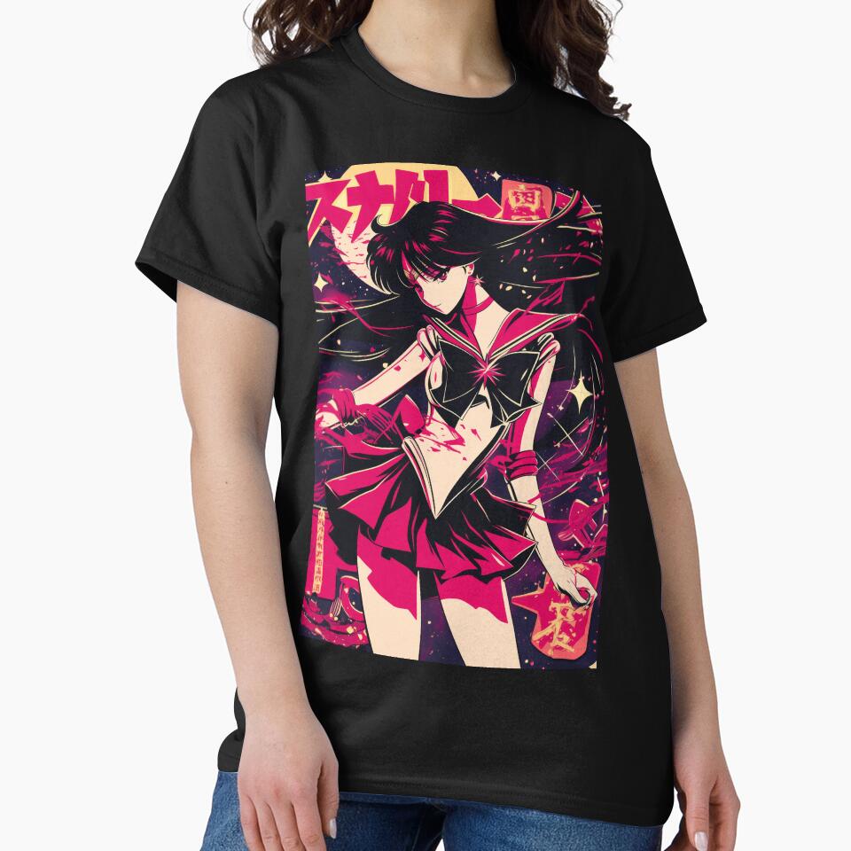 Sailor Mars Vaporwave City Nights by AnimeArsenalPrints