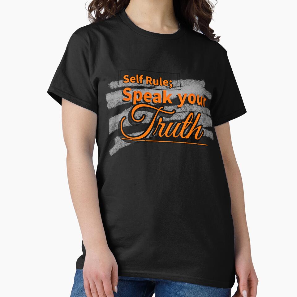 Self Rule: Speak Your Truth – Minimalist Motivational Tee by Lunalayer Boutique