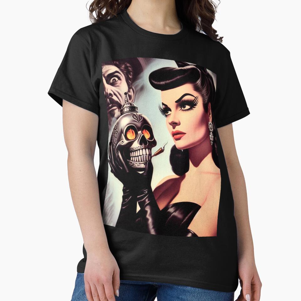 Cute Vintage Goth Girl by PulpVintage