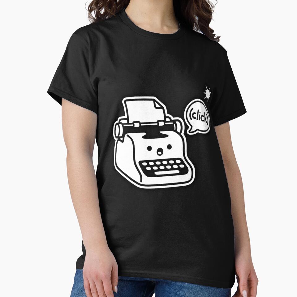Cute Kawaii Typewriter - Pastel Minimalist Silhouette by M.Store