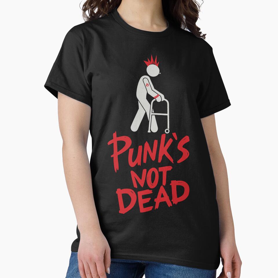 Punk's Not Dead, Old Punk Rocker with Walker by Wilfridneal
