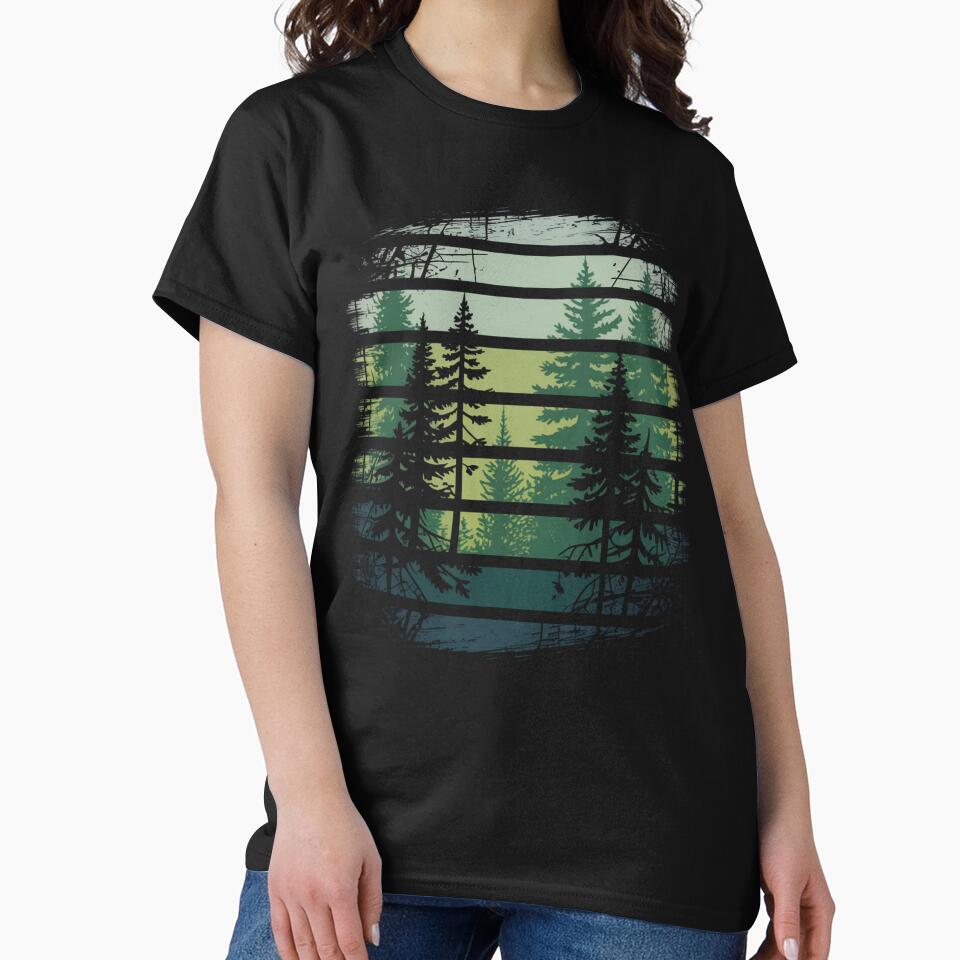 vintage grunge forest art by stikrusak