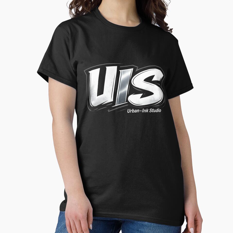 UIS Official Chrome Logo - Urban Ink-Studio Minimalist Emblem by Urban-InkStudio