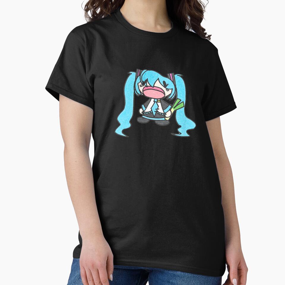 Funny Chibi Expression Of Hatsune Miku Sitting by thedgareky