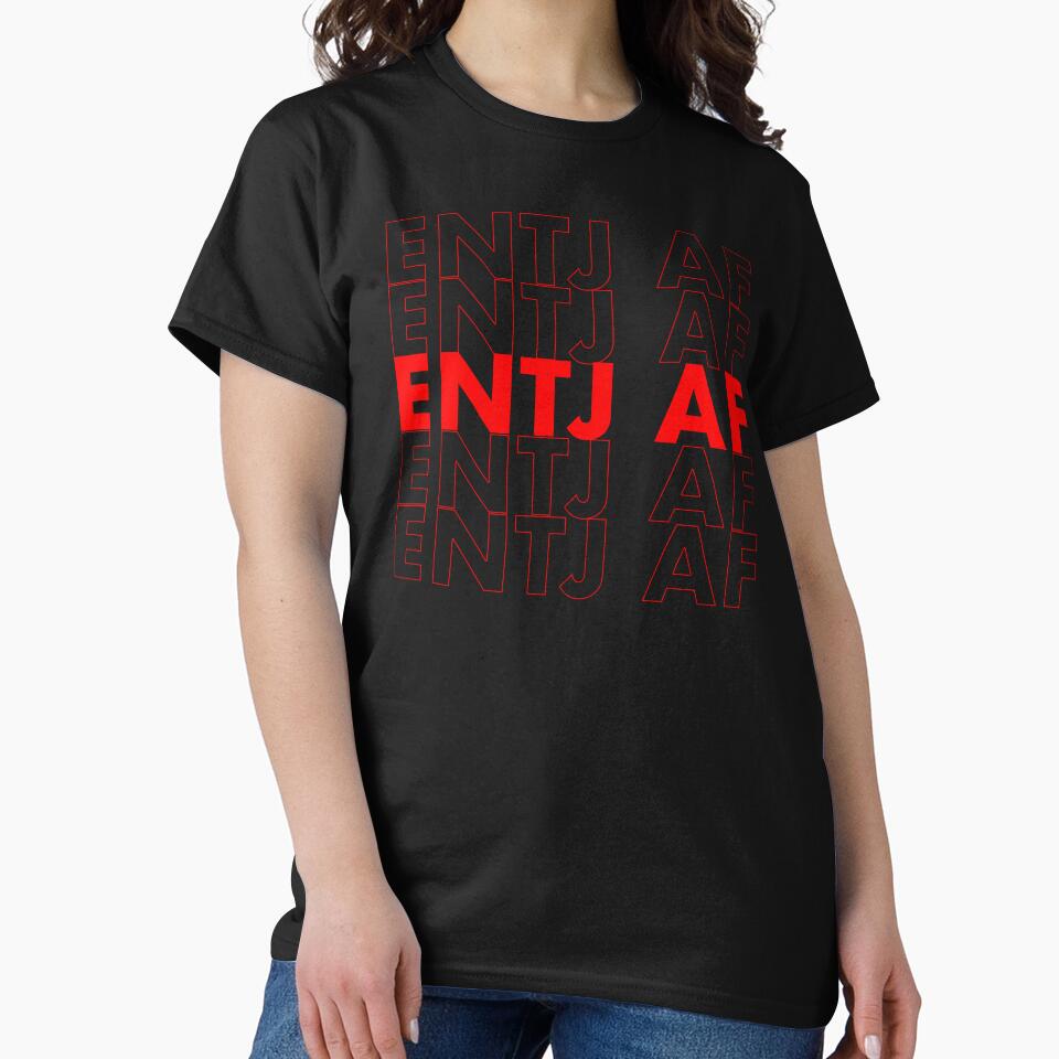 ENTJ AF Red Personality MBTI Funny Shirt by FanaticTee
