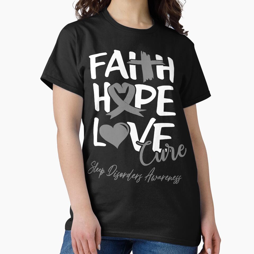 Faith Hope Love Cure Sleep Disorders Awareness by Grooffos
