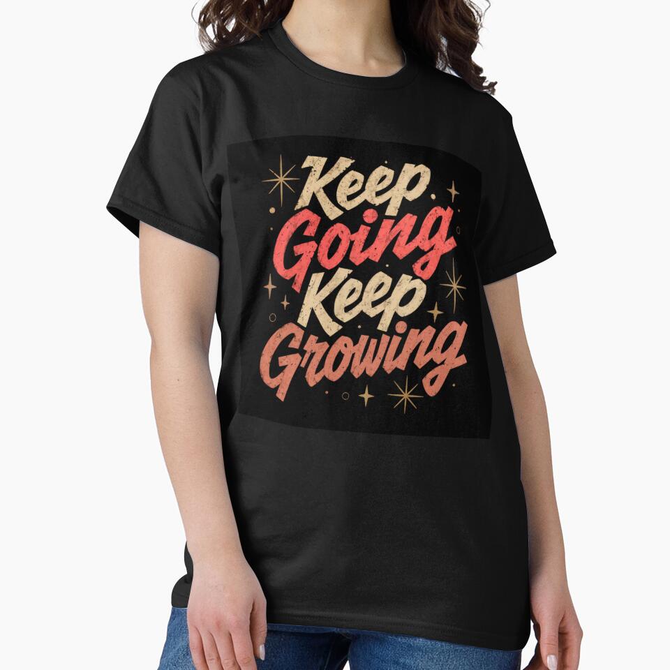 Wall Art - Postcard - Keep Going Keep Growing Motivation by ForeverPrintsOK