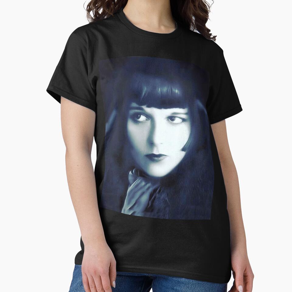 Louise Brooks study in blue by stevepaint