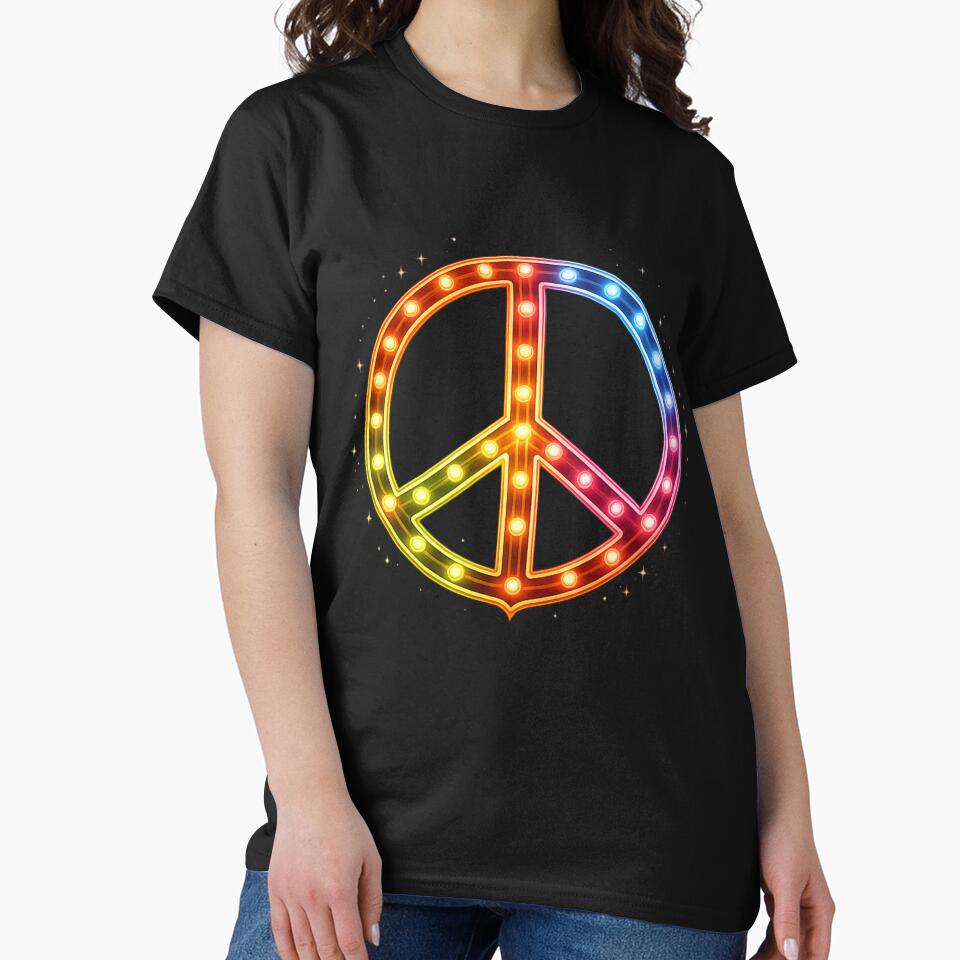 Neon Peace Sign by Starlight_Designs