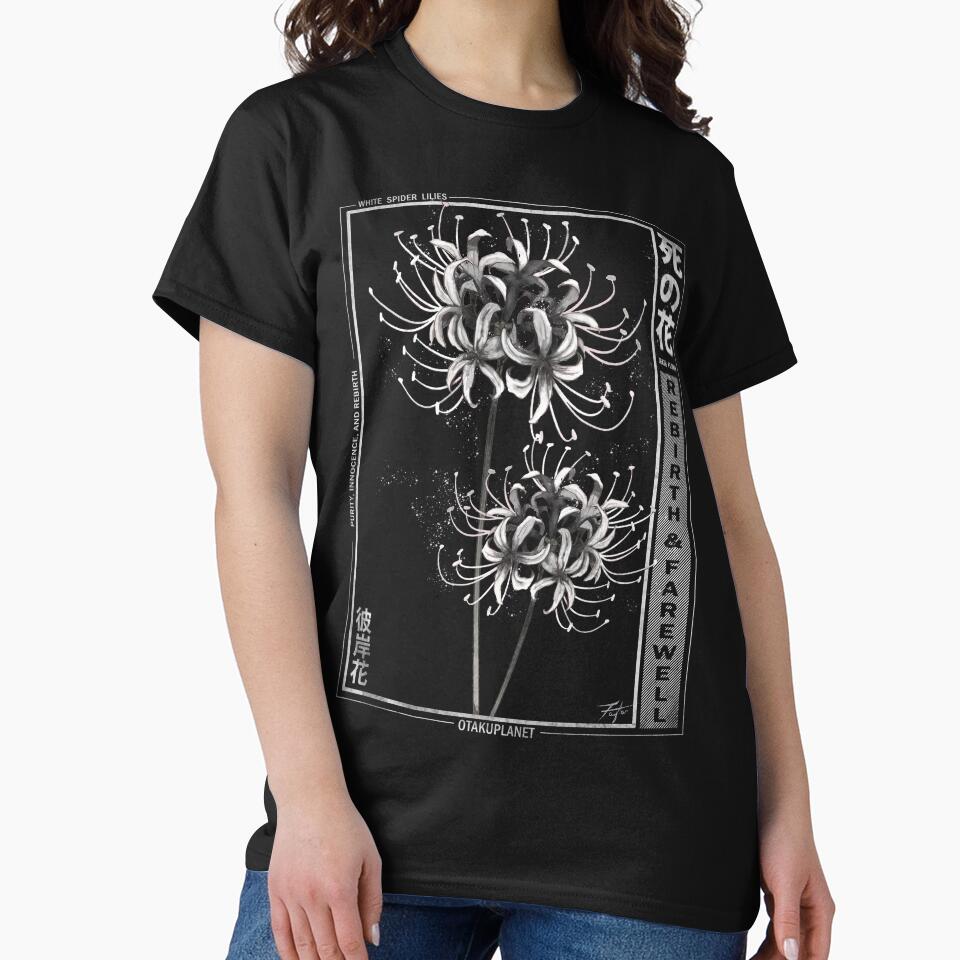 japanese white spider lily aesthetic by Otakuniverse