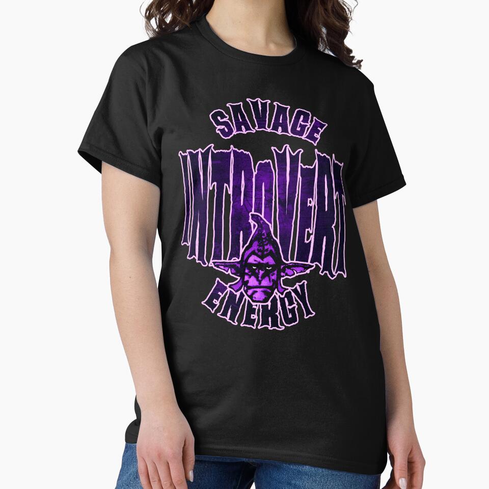 Savage Introvert Energy – Quiet but Savage Mood Badge Design by AreKreative