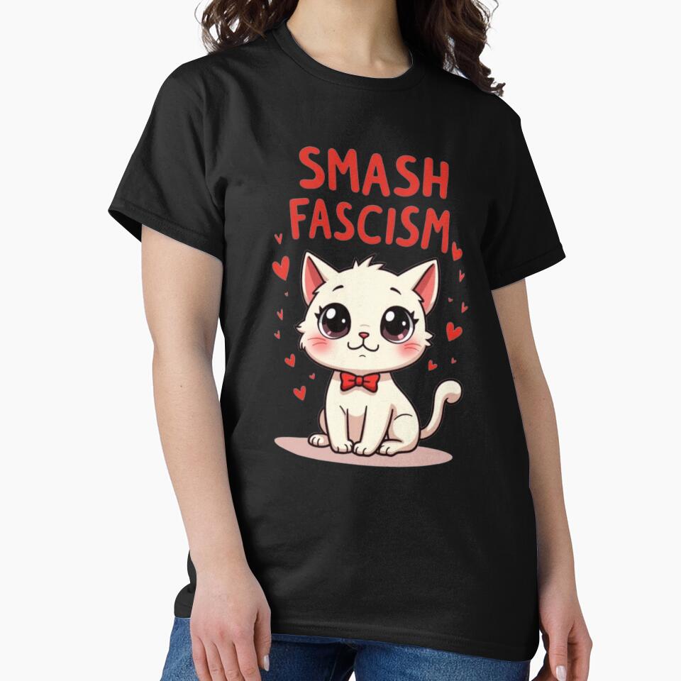 Smash Fascism No Fascism Cat by Alex Songs