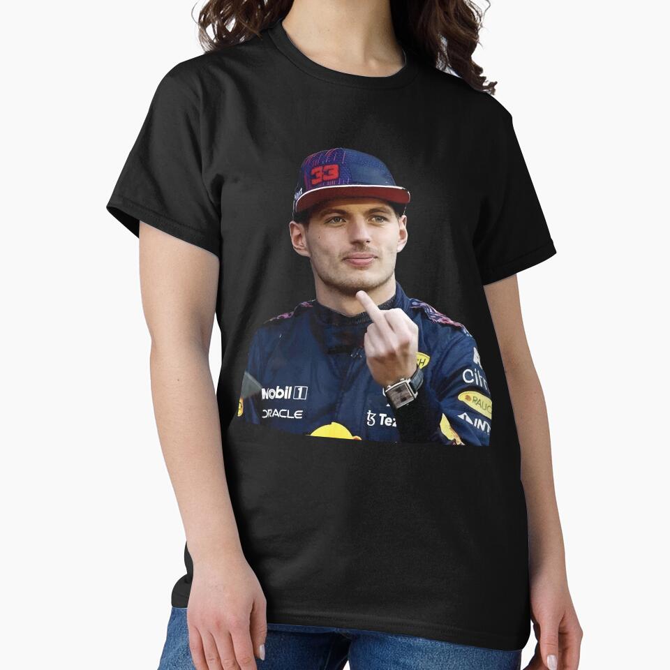 Max F1 Driver Middle Finger Meme Funny by FormulaGTee1