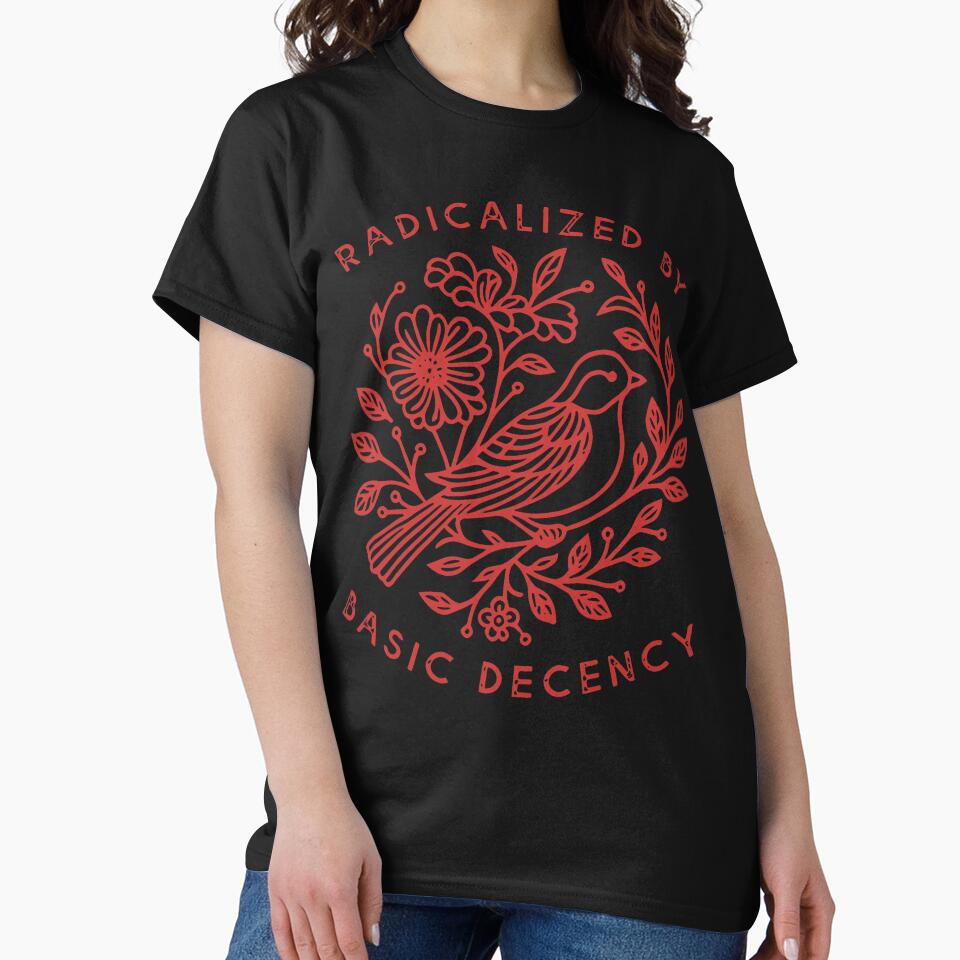 Radicalized By Basic Decency Pigeon Bird Justice Symbol Design by susannenovak