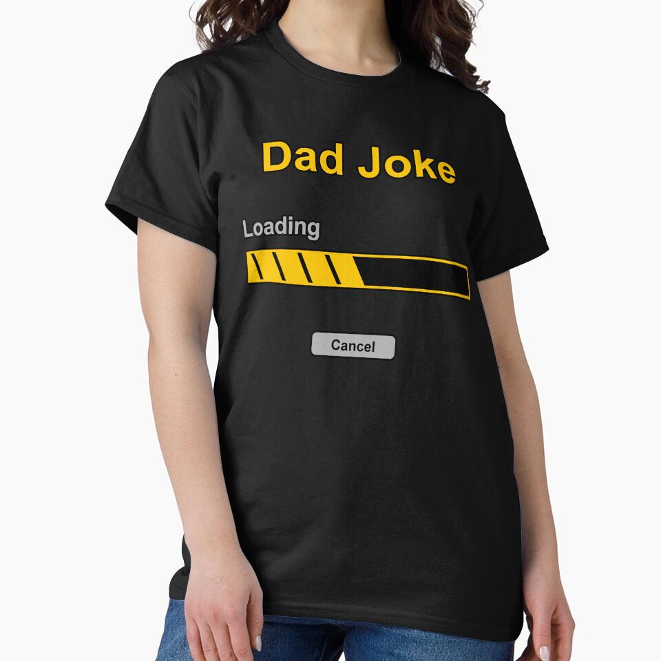 Dad Joke loading (cancel button) funny and sad by SolidEarthArt