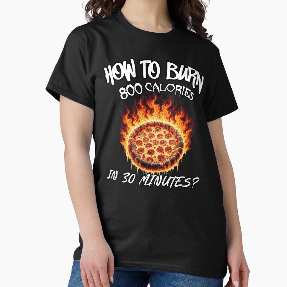 Cheesy Dad Joke Slice of Pizza How to Burn 800 Calories in 30 Minutes by illustroVibe