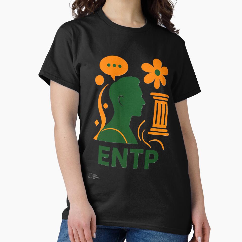 ENTP Personality Abstract Art – MBTI Design (Center Print) by W-Rm