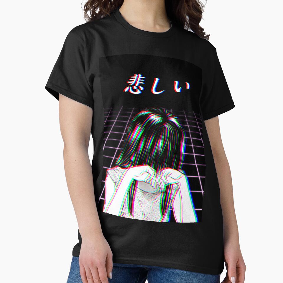 SAD JAPANESE MANGA AESTHETIC W/ BACKGROUND by PoserBoy