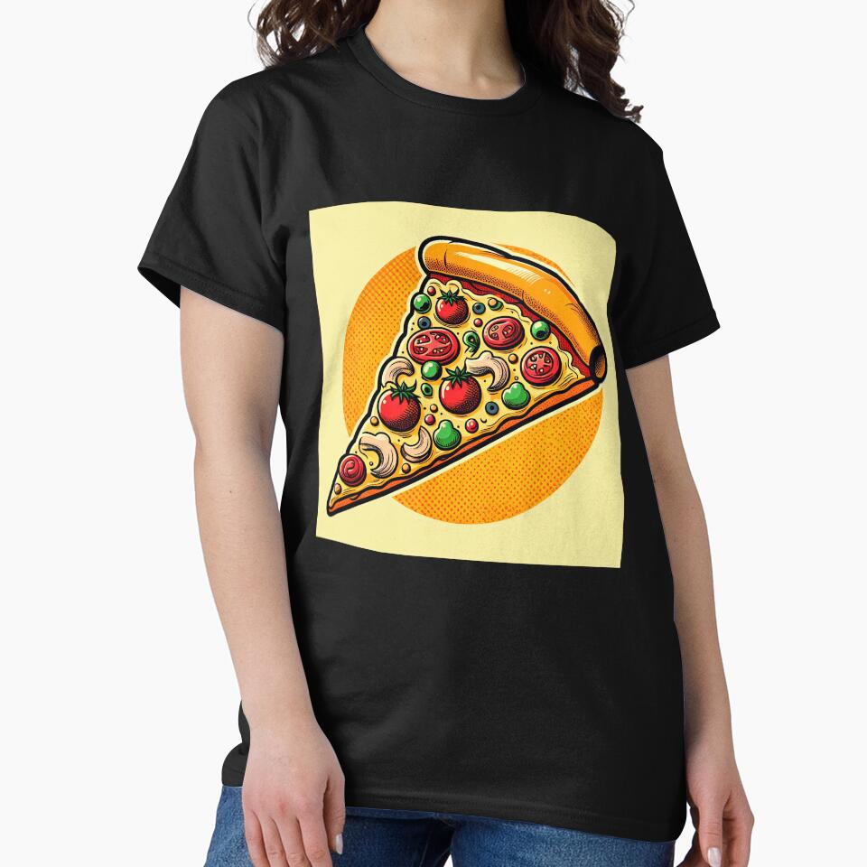 Slice of Pizza Pop Art Style by artofuniverse