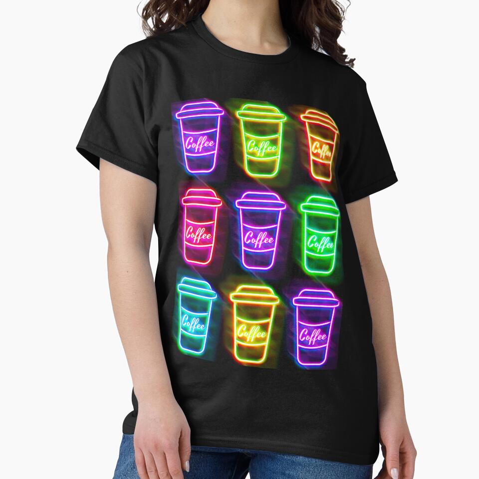 Neon Coffee Cups by JCGair