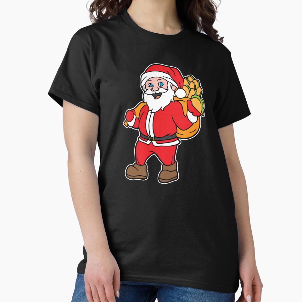 Santa Taco Bag Christmas Xmas Holiday Gift by haselshirt