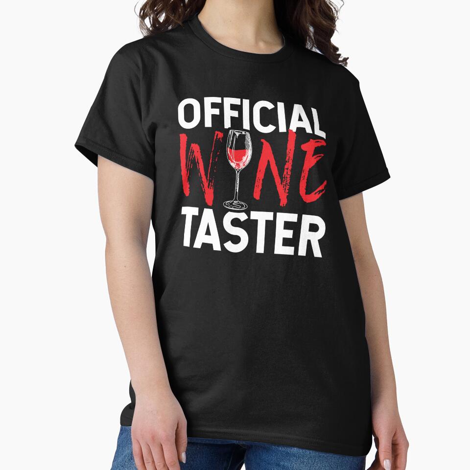 Wine Lover Official Wine Taster Birthday Gift Idea by haselshirt