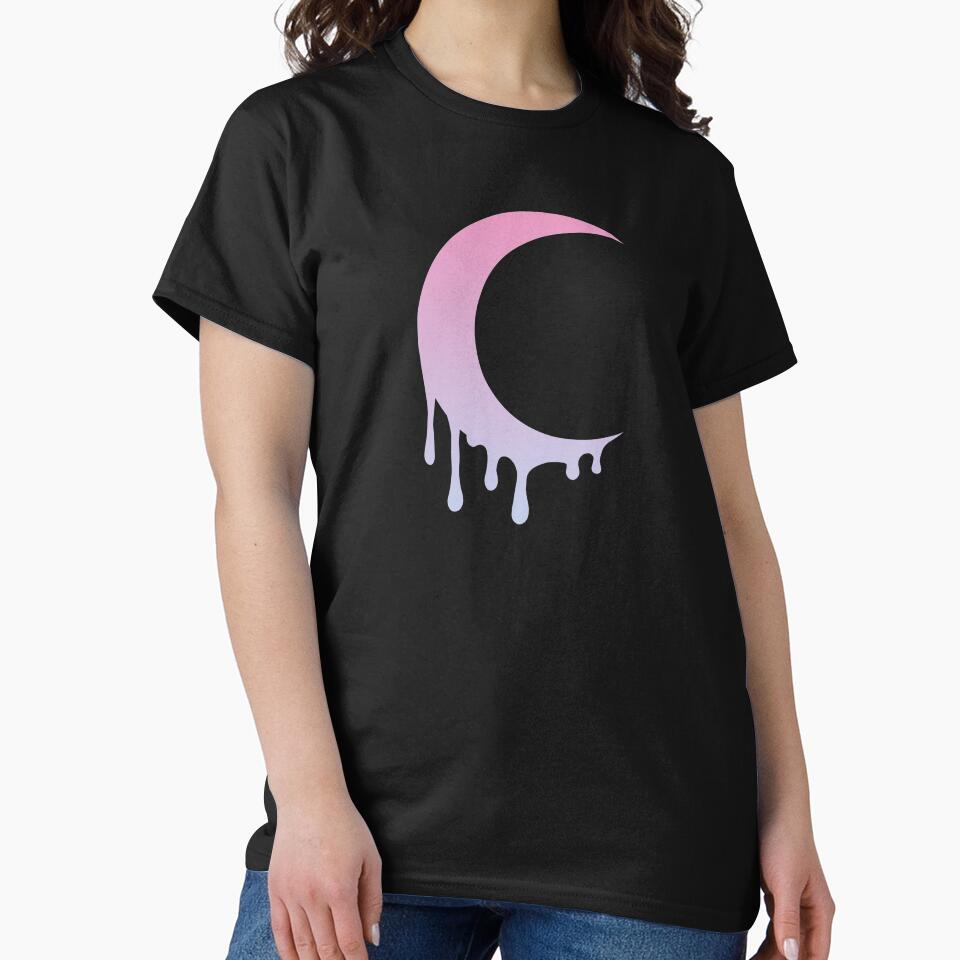 Melting Moon Kawaii Pastel Goth by Fran Fryberg
