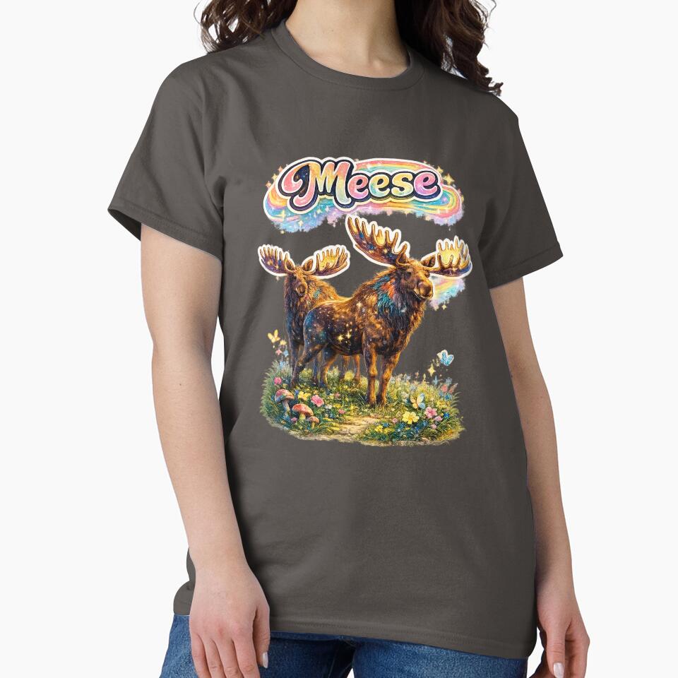 Meese – Funny Grammar Moose Pun | Word Play Humor by SnarkleCo
