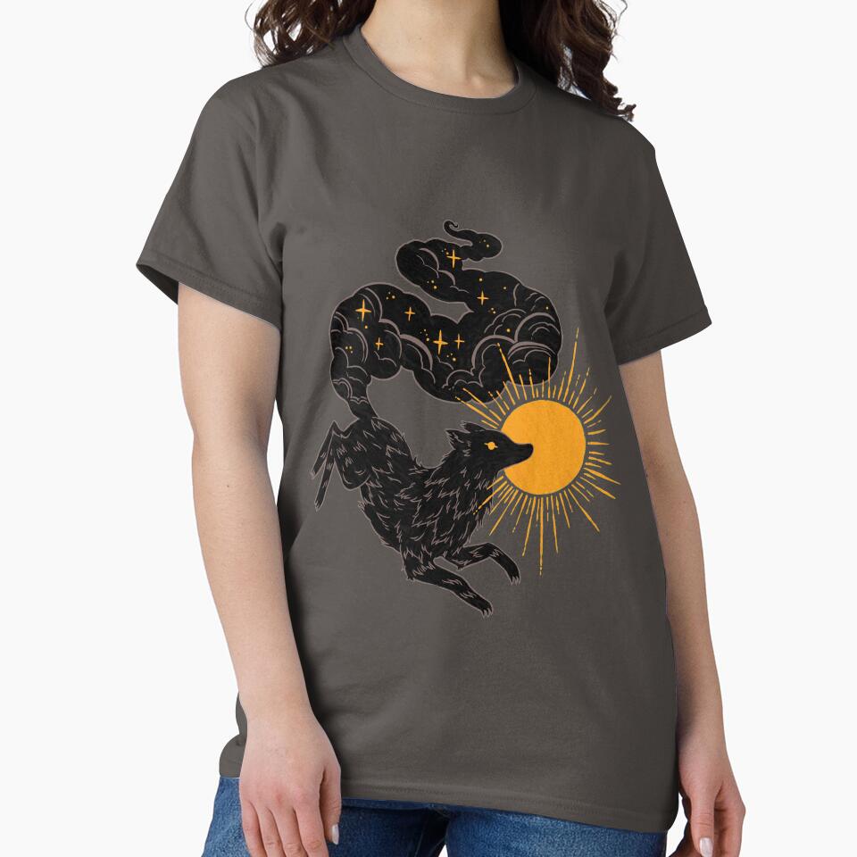 Black Wolf Eclipse by michelledraws
