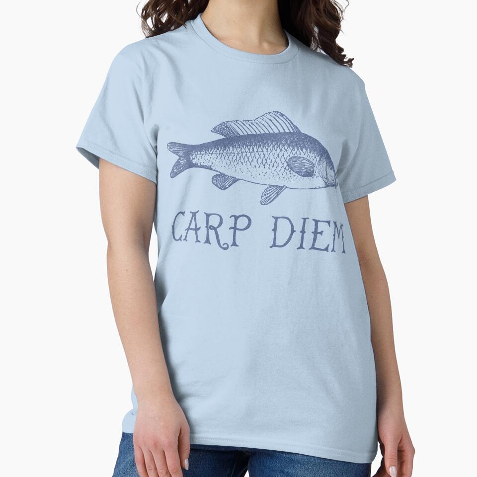 Carp Diem - Vintage Scientific Illustration Plus a Pun! by coalfrog