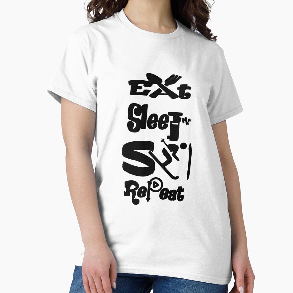 Eat sleep ski repeat,V33. by Chakilogy