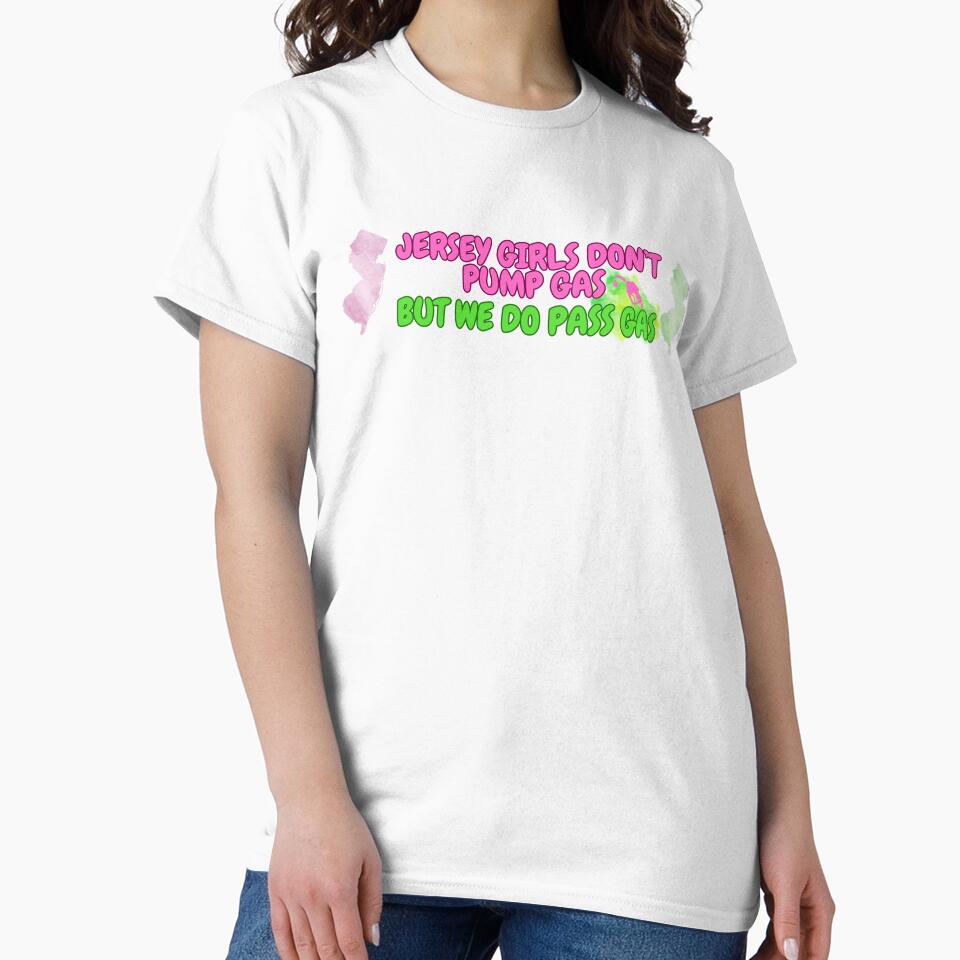 Jersey Girls Don't Pump Gas (but Pass Gas) Bumper Sticker by tasteful-art