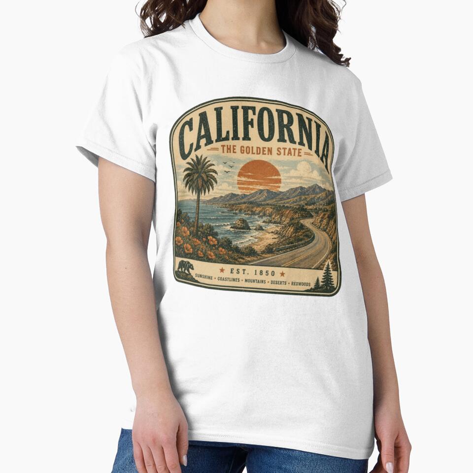 Vintage California Shirt/Sweathshirt/Long Sleeve/Sticker by projectbadass