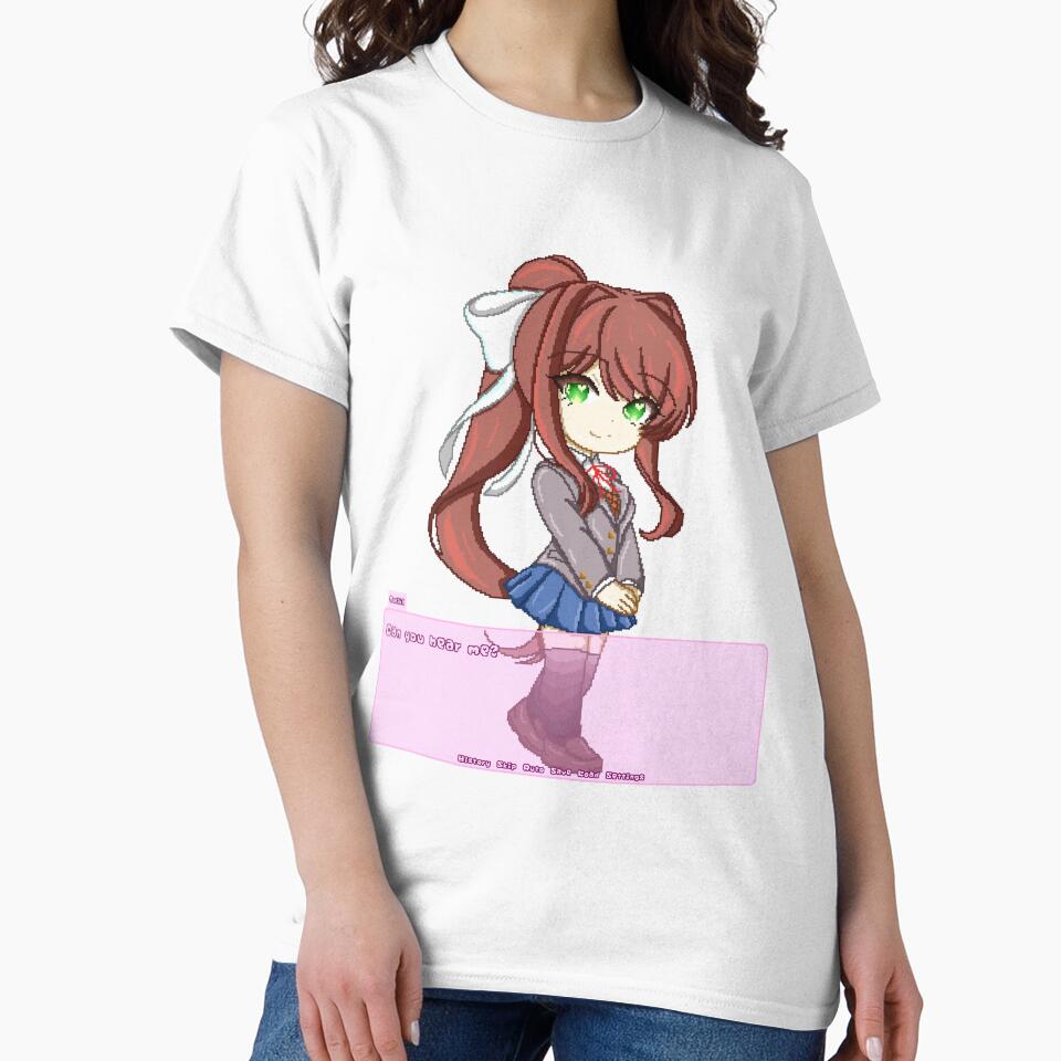 Monika Doki Doki Literature Club pixel-art by MiloBoo