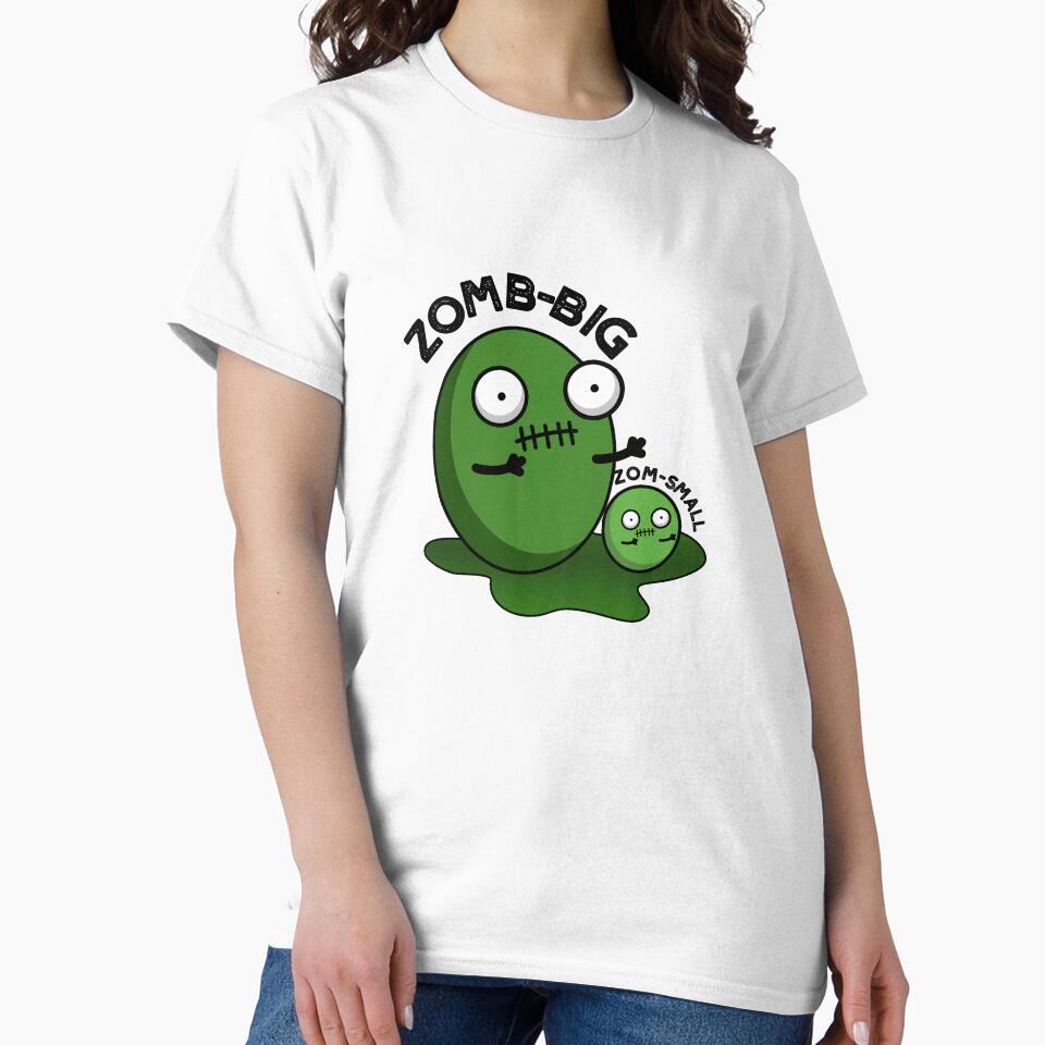 Zom-big Zom-small Cute Halloween Zombie Pun by punnybone