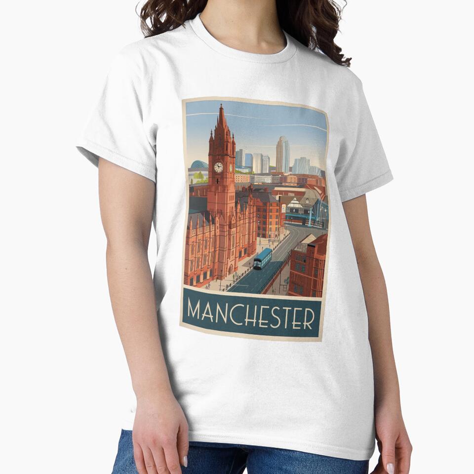 Manchester Vintage Travel Poster by TravelerRat