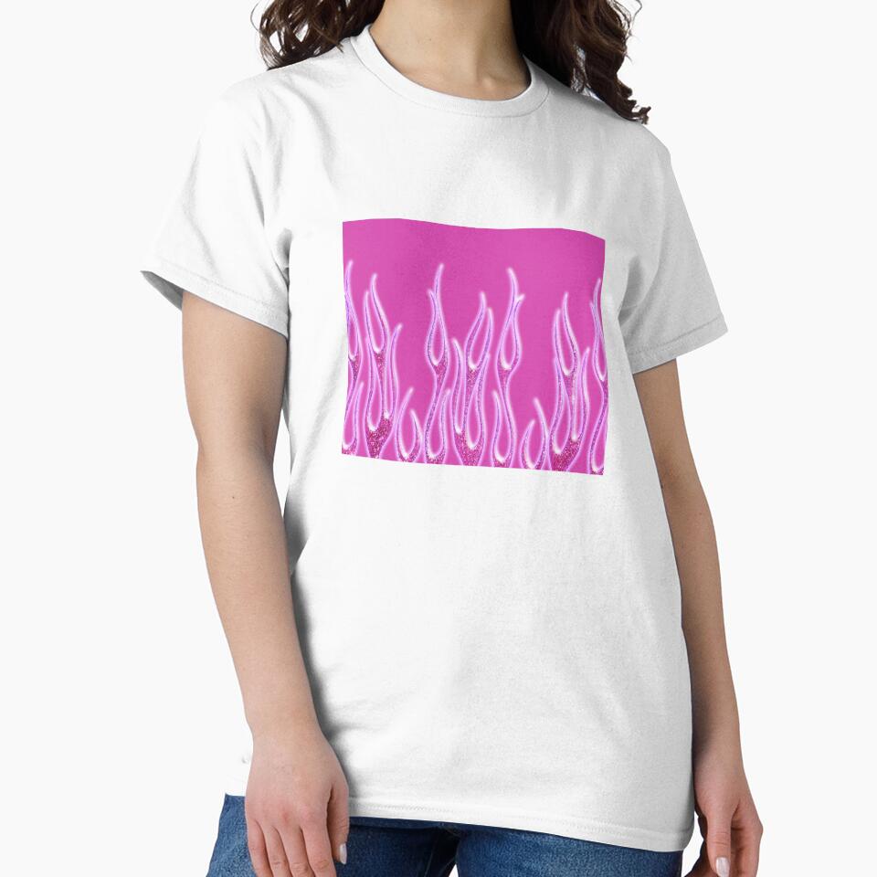 Y2K Aesthetic Pink Flames by ind3finite