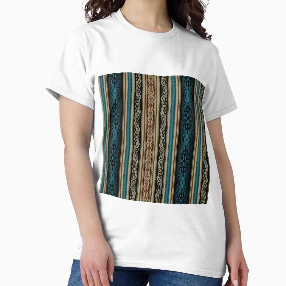 Beautiful beige and blue Stripes Pattern by stylebytara