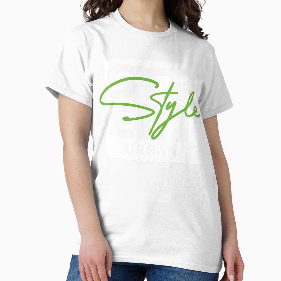 Modern lettering "Style" in green with an urban background by Ruhrpott-Style