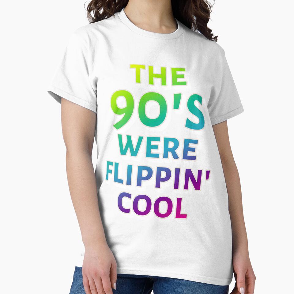 Colorful The 90'S Were Flippin' Cool Ombre Pastel Retro Style Design by ahronmitch4961
