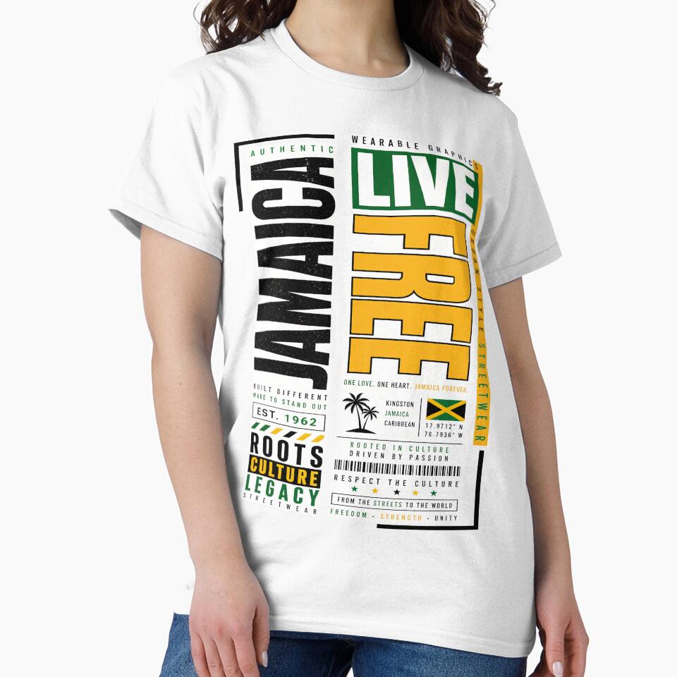 Jamaica Live Free Urban Style Streetwear by KLERIKSTORE